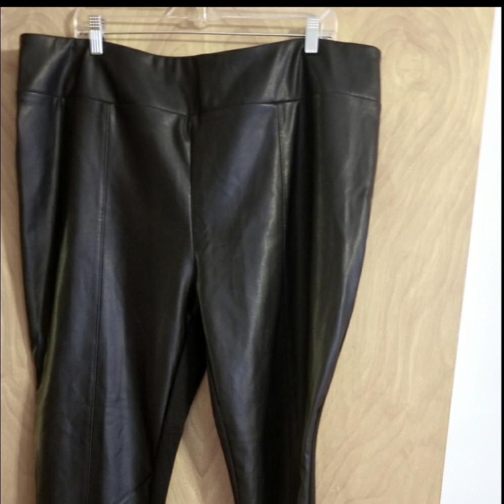 Faux Leather Pants fits like a 2x